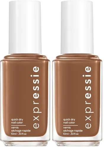 Miniatura 17 de essie expressie - Esmalte de uñas vegano de secado rápido, azafrán en el movimiento, naranja marrón cálido, 0.33 onzas. 04 SAFFR-EN MOVIMIENTO