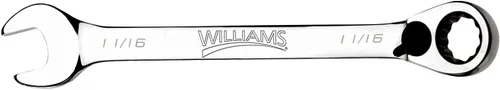 Williams JHW1222RC - Llave combinada SAE reversible de 12 puntos, con acabado cromado pulido, 11/16 pulgadas