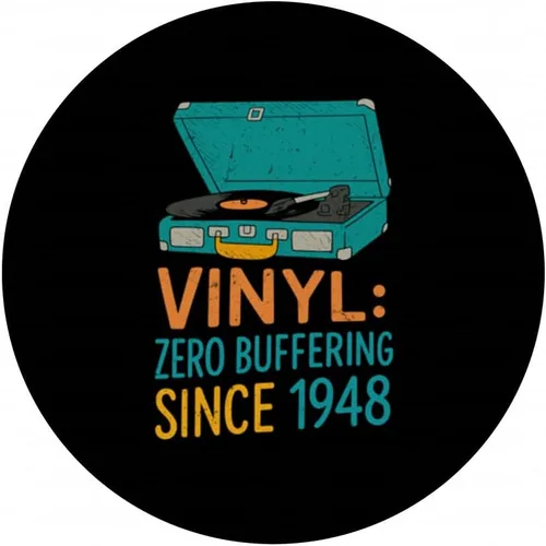 Miniatura 3 de Vinyl Zero Buffering Since 1948 Retro Record Player Design PopSockets Adhesive PopGrip