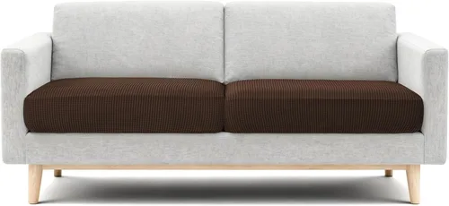 Miniatura 117 de CHUN YI - Funda elástica de cojín para sofá biplaza, funda de asiento de sofá con tela jacquard de elastano (mediana, color marfil blanco)