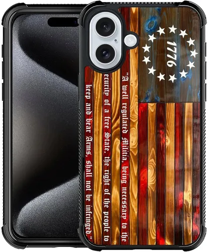 Miniatura 55 de Funda compatible con iPhone 12 Mini, fundas para mujeres y niñas, a prueba de golpes, antiarañazos, Betsy Ross de 13 estrellas, bandera Betsy Ross