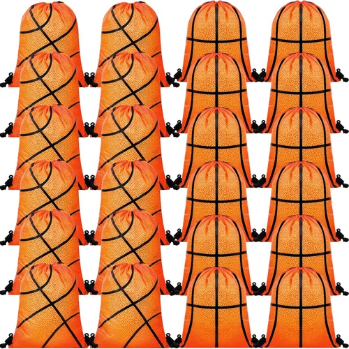 Eccliy 24 bolsas de baloncesto con cordón para deportes, gimnasio, con cordón para baloncesto, regalos para adultos