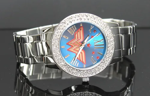 Miniatura 6 de Wonder Woman de la "justicia Silver-tone Watch (wow8062)