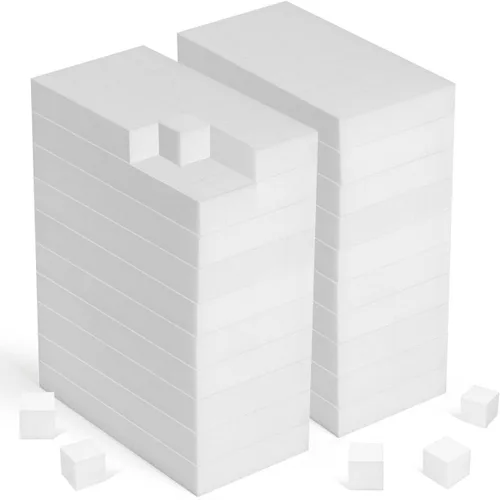 Miniatura 9 de Trendbox Paquete de 50 esponjas de melamina mágicas de limpieza en espuma de melamina a granel para platos, esponjas borradoras para limpieza