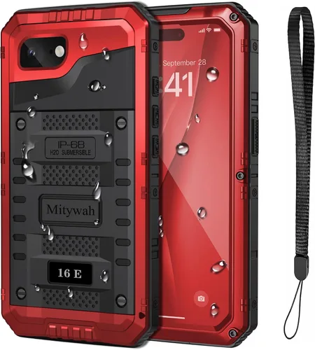 Miniatura 76 de Mitywah Funda impermeable para iPhone 7/iPhone 8 / iPhone SE 2020, funda de metal resistente de grado militar, protección de cuerpo completo