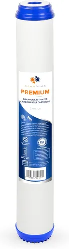 Miniatura 8 de Aquaboon Cartucho de filtro de carbón activado granular de 5 micrones, 20 x 2.5, repuesto de filtro de agua GAC compatible con UDF-20, SDP-2520
