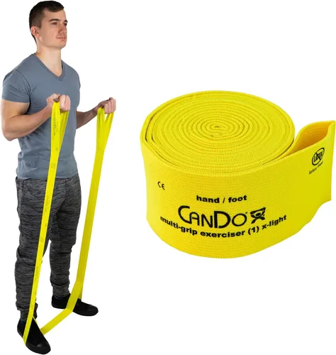 Miniatura 8 de CanDo Banda de resistencia de ejercicio de 6 pies con bucles de mano/pie para entrenamientos totales del cuerpo, entrenamiento, rehabilitación