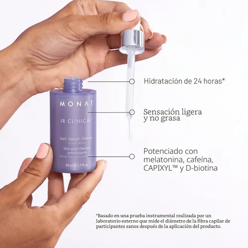 Miniatura 4 de MONAT IR Clinical Serum para cuero cabelludo, contra adelgazamiento del cabello, nutre, reduce quiebre, aumenta densidad capilar, apoya cabello más