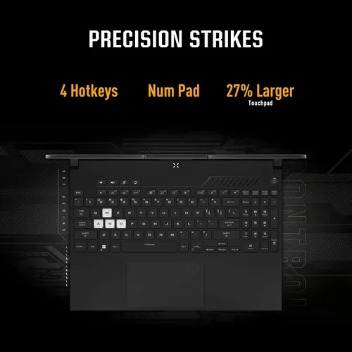 Miniatura 10 de ASUS TUF Dash 15 (2022) Laptop para juegos, pantalla FHD de 15.6 pulgadas 144Hz, Intel Core i7-12650H, GeForce RTX 3050 Ti, 16 GB DDR5, 512 GB SSD