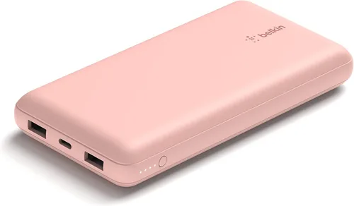 Miniatura 4 de Belkin Cargador portátil, banco de energía USB C de 20000 mAh con 1 puerto USB-C y 2 puertos USB-A, 15 W con cable tipo A a tipo C - iPhone 17, Air