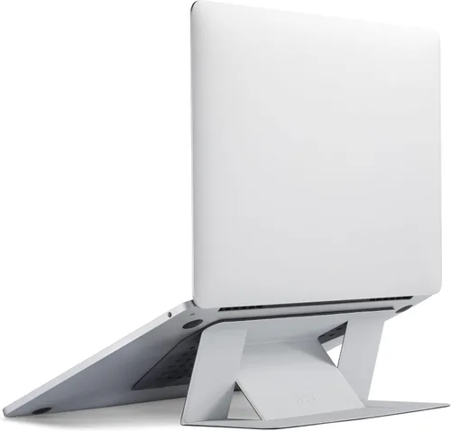 Miniatura 17 de MOFT Soporte para computadora portátil para escritorio, soporte adhesivo para computadora MacBook con 2 ángulos de visión ajustables, elevador Negro