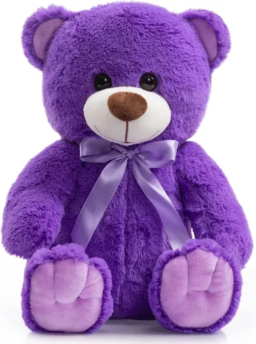 Miniatura 14 de Oso de peluche súper color, juguete de peluche para niños, novia, familia, felicitaciones, baby shower, cumpleaños, beige, 14 pulgadas