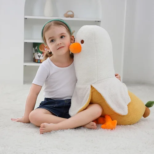 Miniatura 2 de OurHonor Peluche de pato de plátano de 19.6 pulgadas, bonito peluche de plátano, regalo para niñas, niños, novias, adultos, decoración de habitación