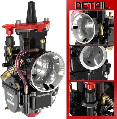 Miniatura 3 de 1PZ PW0-K21 PWK - Carburador de 1.82 pulgadas para reemplazo de carburador, rendimiento universal para motocicletas Pit Dirt Bike Off Road ATV Quad