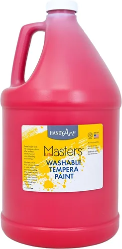 Miniatura 42 de Handy Art Little Masters - Pintura al temple lavable, turquesa, botella de 128 onzas, brillante y mezclable, alta opacidad, colores lavables