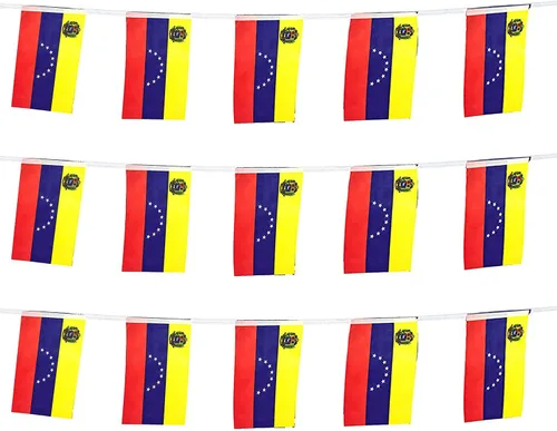 Miniatura 37 de ZXvZYT Cadena de bandera mexicana de México, pequeñas banderas de banderín de México, para gran apertura, eventos deportivos nacionales
