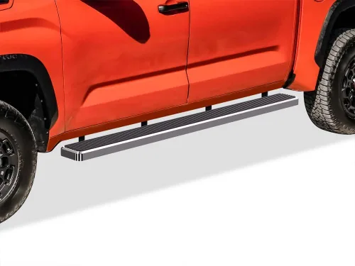 Miniatura 7 de APS Estribos 5 pulgadas Negro Mate Compatibles con Toyota Tundra 2022-2026 CrewMax Acero Inoxidable (Barras Nerf Pasos Laterales Estribos Laterales)