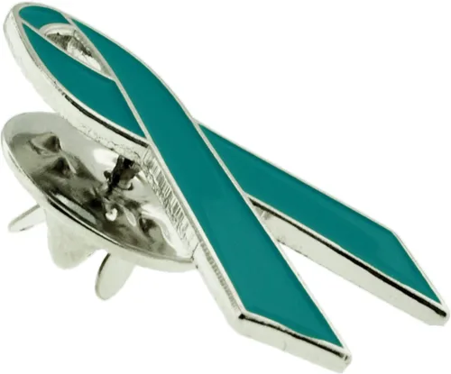 Miniatura 12 de PinMart Awareness - Pin de solapa esmaltado – Pin de cinta chapado en níquel y oro – Cinta de prevención y conciencia – Broche de joyería con parte