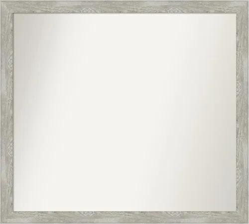 Miniatura 270 de Amanti Art Espejo de baño gris para sobre el fregadero, 31 x 48 pulgadas, espejo de tocador rectangular estrecho de color gris, marco de madera