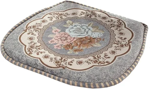 Miniatura 10 de EORNOW Juego de cojines para silla de comedor con lazos, juego de 1/2/4, almohadillas antideslizantes para silla de comedor con funda extraíble
