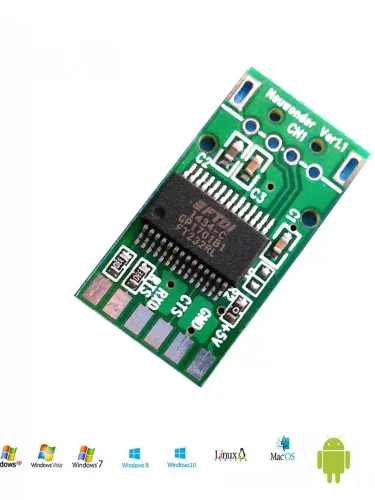 Miniatura 8 de USB 2.0 macho a USB 2.0 macho con chipset FT232R cable de módem nulo para PC a PC de transferencia de datos de comunicación 8.2 ft