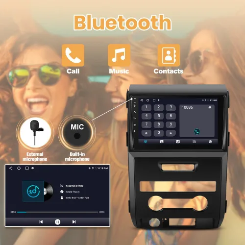 Miniatura 3 de Radio Android para Ford F150 2009-2012 (0nly para CA manual), con pantalla táctil de 9 pulgadas, 2 GB de RAM+64 GB de ROM, supprot Carplay, Android