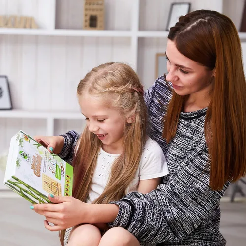 Miniatura 8 de Panda Brothers Tablero geométrico de madera - Juguetes Montessori para niños de 3, 4 y 5 años y niños pequeños, juguete educativo con 30 tarjetas