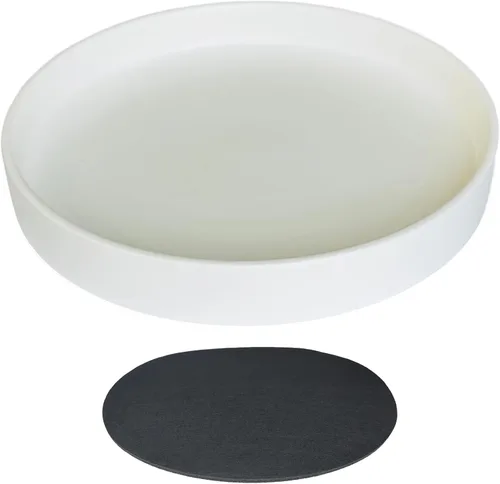 Miniatura 27 de Yukfona - 2 bandejas de cerámica para macetas, bandejas de 4 5 6 7 8 9 10 11 12 13 pulgadas para interior y exterior, resistente, duradera, base