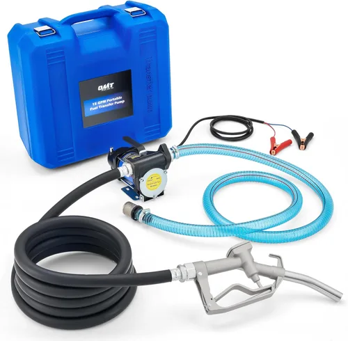 Miniatura 10 de Orion Motor Tech Bomba de transferencia de gasolina de 12 GPM, bomba de transferencia de combustible eléctrica de 12V con cebado para diesel, Bomba
