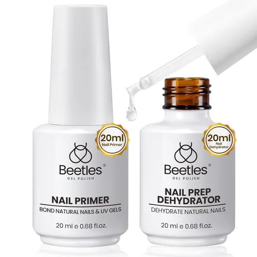 Miniatura 34 de Beetles 3 piezas de 15 ml de esmalte de uñas en gel, capa superior, base y juego de eliminación líquida de látex, sin necesidad de limpiar, capa