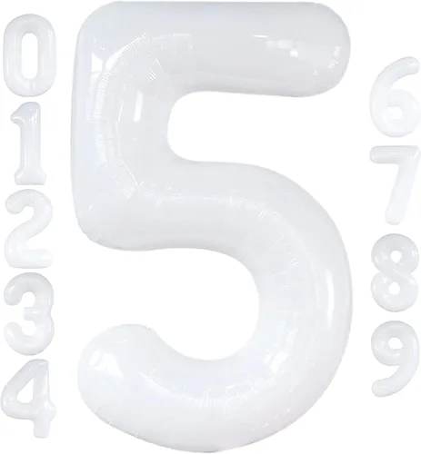 Miniatura 163 de Globo gigante plateado del número 0 de 40 pulgadas – Globo Mylar del número 0 Globo plateado 0 para decoraciones de fiesta Globo plateado