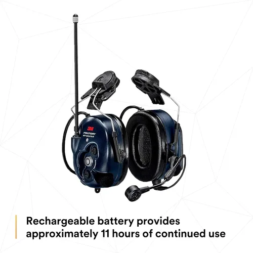 Miniatura 6 de 3M PELTOR WS LiteCom PRO III - Auriculares, casco duro adjunto, durabilidad de grado profesional, radio de comunicación bidireccional inalámbrica