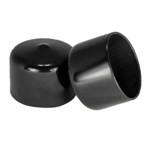 Miniatura 31 de Prescott Plastics Tapones de plástico flexibles de 1/2" (12.7 mm) de diámetro exterior, tapas redondas de tubo de metal negro, inserciones fuertes