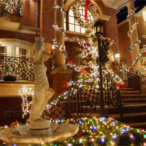 Miniatura 9 de Ollny Luces de Navidad, 66 pies, 200 luces LED para árbol de Navidad con 11 modos, control remoto, IP44, impermeable, cambio de color, luces
