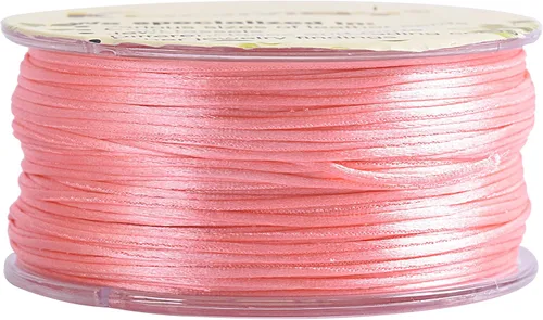 Miniatura 139 de KONMAY 80 Yardas 1.0mm Cordón Rattail de Nylon Satén Seda Trim Hilo para Cuentas para Nudos Chinos, Kumihimo, Trabajo con Cuentas, Macramé, 2-Azul