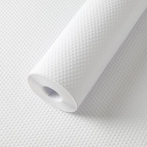 Miniatura 17 de Revestimiento de estante para armarios de cocina de 16 pulgadas: Alfombrilla impermeable para cajones de baño de 16" x 120 pulgadas blanca - Fácil
