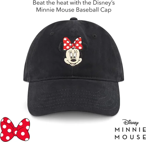 Miniatura 5 de Concept One Disneys Minnie Mouse Bows Embroidered Cotton Adjustable Dad Hat with Curved Brim