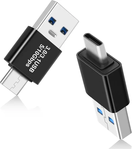 Miniatura 9 de Paquete de 2 adaptadores USB 3.0/3.1 macho a macho y adaptador OTG 3.0 USB A a A, extensión o expansión