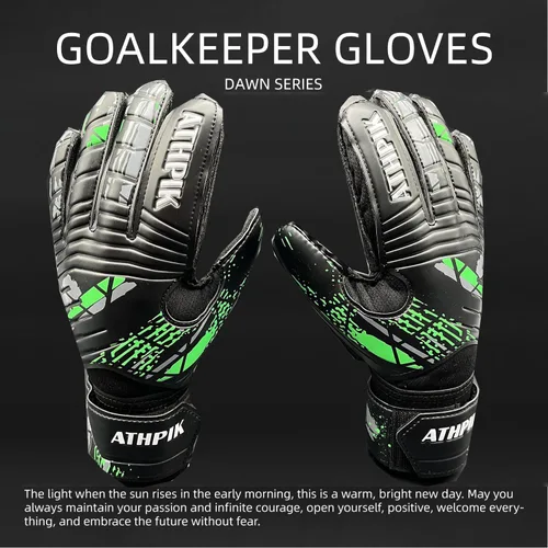 Miniatura 5 de Guantes de portero con protección de dedos profesionales, agarre fuerte para los salvamentos más duros, protección para prevenir lesiones