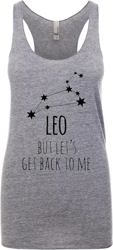 Miniatura 8 de Camiseta sin mangas con espalda cruzada para mujer, regalo para ella, camisas con refranes, camiseta de yoga, zodiaco