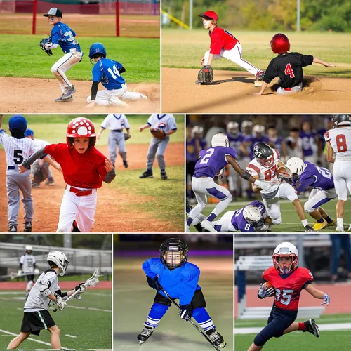 Miniatura 5 de Youth Elite - Camiseta deportiva con protector de pecho, acolchado en el pecho para béisbol, fútbol y sóftbol