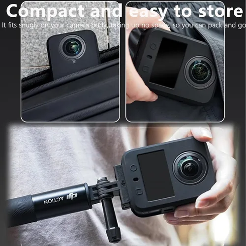 Miniatura 7 de Funda protectora para DJI Osmo 360, Funda de silicona Funda Protector para DJI OSMO 360 Accesorios (negro)