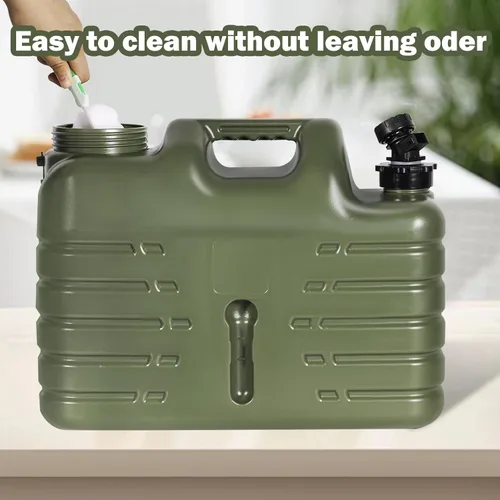 Miniatura 4 de REDCAMP Contenedor de agua portátil de 4 galones/15L con espiga, jarras de agua para camping, tanque de agua, almacenamiento portátil de agua