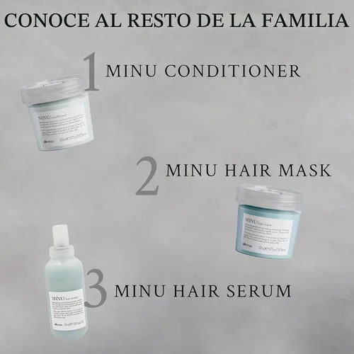 Miniatura 6 de Davines MINU Shampoo Champú de retención de color para cabello teñido y tratado Protege y mantiene el cabello brillante, brillante durante más