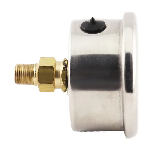 Miniatura 3 de Serie P251 Dial de 2 pulgadas, manómetro lleno de aceite con internos de latón, 0-15 PSI/kPa, ± 1.6% de precisión, 1/4 pulgadas NPT, montaje trasero