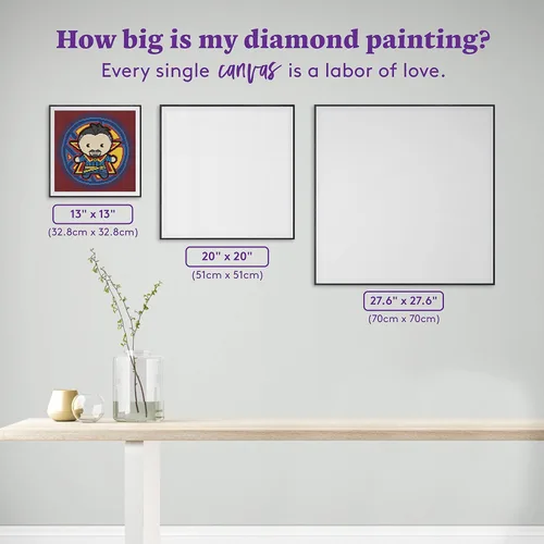 Miniatura 4 de DIAMOND ART CLUB DR. Kit de pintura de diamantes extraños, manualidades divertidas para adultos, lienzo de arte redondo de diamante, 13 x 13 Dr.