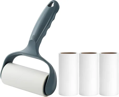 Rodillo adhesivo plano para sofá, silla de escritorio, cama de perro y gato, rodillo de pelusa para mesa de balliar, removedor de pelusa de pelo de