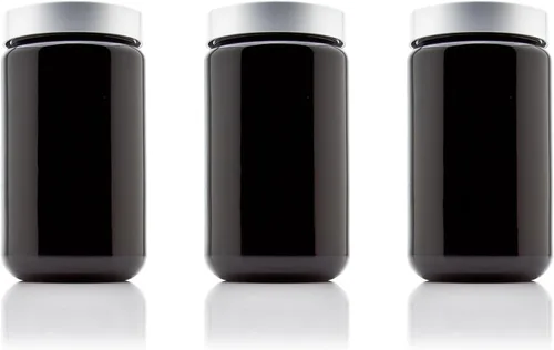 Miniatura 8 de Infinity Jars Silver Collection - Tarro alto de 13.5 fl oz (13.5 fl oz), color negro