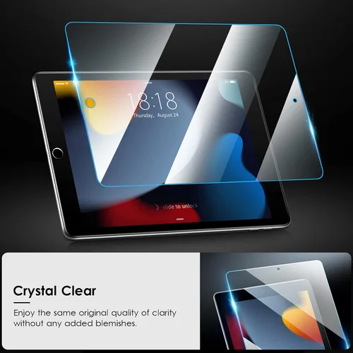 Miniatura 7 de VIKESI Protector de pantalla para iPad de 9ª, 8ª y 7ª generación, protector de película de vidrio templado de 10.2 pulgadas para iPad de 9ª / 8ª