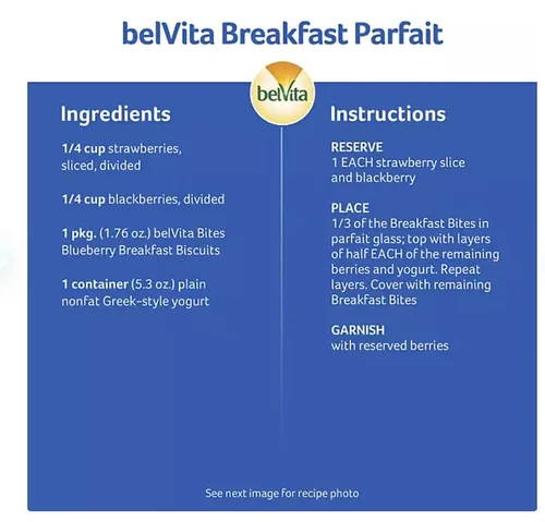 Miniatura 3 de BelVita Paquete variado de galletas de desayuno 3 sabores naturales - 12 paquetes de chocolate, 12 paquetes de canela marrón y 12 paquetes